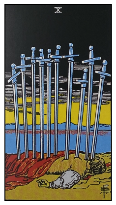 January 2024 Tarotscopes The Collective By Third Eye Champagne   10 Of Swords Rider Waite 